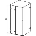 Душевой уголок Ravak BSDPS+B SET 90х90 R Transparent, профиль хром