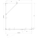 Душевой уголок Ravak BSDPS+B SET 90х90 R Transparent, профиль хром