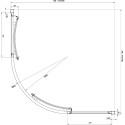Душевой уголок Ravak SKCP4-80 Transparent, профиль белый
