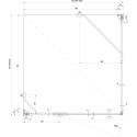 Душевой уголок Ravak SMSD2 100х80 B L Transparent, профиль хром
