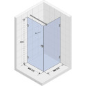 Душевой уголок Riho Scandic Mistral M201 100x100 см, L