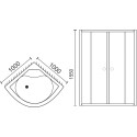 Душевой уголок Royal Bath RB-L3001-1