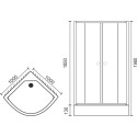 Душевой уголок Royal Bath RB 100HK-C