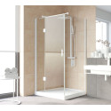 Душевой уголок Vegas Glass AFP-Fis Lux 120*90 01 01 L профиль белый, стекло прозрачное
