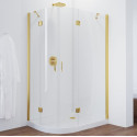 Душевой уголок Vegas Glass AFS-F 110*100 09 01 R профиль золото, стекло прозрачное