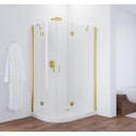 Душевой уголок Vegas Glass AFS-F 110*100 09 01 R профиль золото, стекло прозрачное