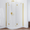 Душевой уголок Vegas Glass AFS-F 110*90 09 01 R профиль золото, стекло прозрачное