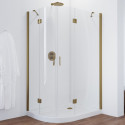 Душевой уголок Vegas Glass AFS-F 120*100 05 01 R профиль бронза, стекло прозрачное