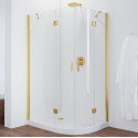Душевой уголок Vegas Glass AFS-F 120*90 09 01 L профиль золото, стекло прозрачное