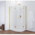 Душевой уголок Vegas Glass AFS-F 120*90 09 01 L профиль золото, стекло прозрачное