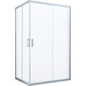 Душевой уголок Vegas Glass ZA-F Novo 120*80 01 01 профиль белый, стекло прозрачное