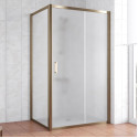Душевой уголок Vegas Glass ZP+ZPV 110*90 05 10 профиль бронза, стекло сатин
