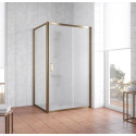 Душевой уголок Vegas Glass ZP+ZPV 110*90 05 10 профиль бронза, стекло сатин