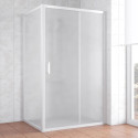 Душевой уголок Vegas Glass ZP+ZPV 120*70 01 10 профиль белый, стекло сатин