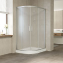 Душевой уголок Vegas Glass ZS-F 110*100 07 10 профиль матовый хром, стекло сатин