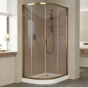 Душевой уголок Vegas Glass ZS-F 90*80 05 05 профиль бронза, стекло бронза