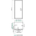 Душевой уголок Wasserkraft Salm 27I22 100x90 см