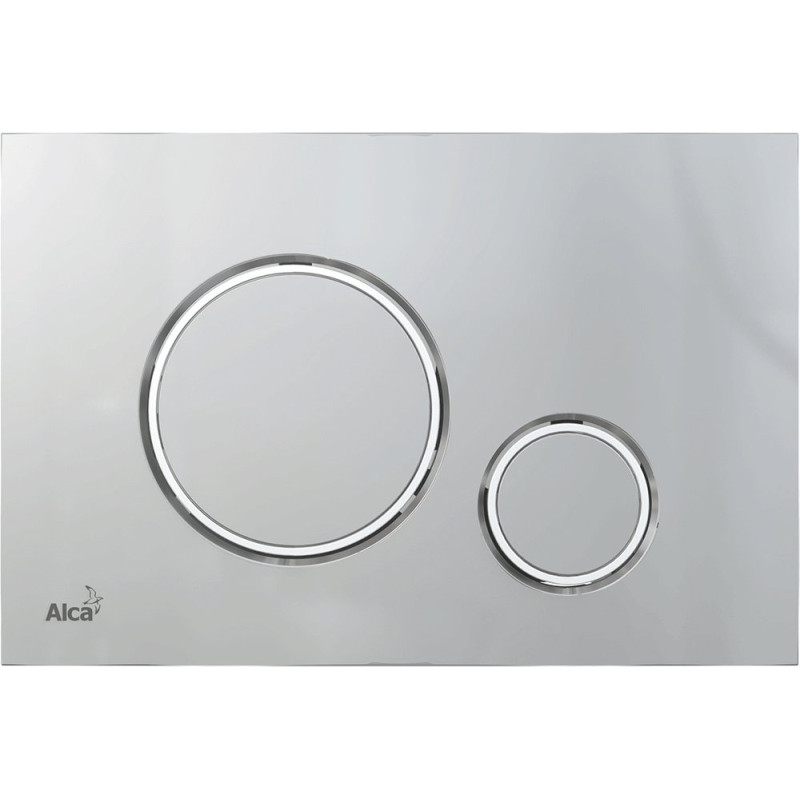 Кнопка смыва AlcaPlast THIN M772 хром матовый / хром глянцевый