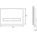 Кнопка смыва Cersanit Pilot BU-PIL/Grg/Gl стеклянная, серая