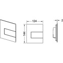 Кнопка смыва TECE Square II Urinal 9242811 хром