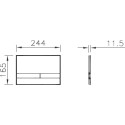 Кнопка смыва VitrA Select 740-1101 черный глянец