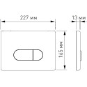 Комплект Berges Wasserhaus Novum 043262 кнопка хром, белая