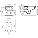 Комплект Ideal Standard Tempo W990101 унитаз + инсталляция с кнопкой смыва