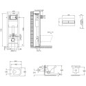 Комплект Jacob Delafon Elite E21755RU-00 кнопка белая + душевая лейка