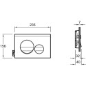 Комплект Jacob Delafon Struktura E21750RU-00 кнопка черная