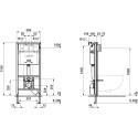 Комплект Laufen 8.6996.6.000.000.R унитаз безободковый, с микролифтом + система инсталляции с кнопкой смыва
