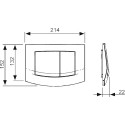 Комплект TECE Ambia V04 9400005.WC1 кнопка хром глянцевый