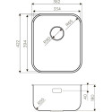 Комплект  Мойка кухонная Omoikiri Omi 36-U-IN нержавеющая сталь + Измельчитель отходов Omoikiri Nagare 1000