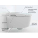Комплект  Система инсталляции для унитазов Geberit Duofix Delta 458.124.21.1 3 в 1 с кнопкой смыва + Унитаз подвесной Roca Inspira in-wash