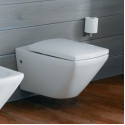 Комплект  Унитаз подвесной Jacob Delafon Escale E1306 + Система инсталляции для унитазов Geberit Duofix Платтенбау 458.125.21.1 4 в 1 с кнопкой смыва