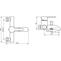 Комплект Душевой уголок STWORKI Эстерсунд DE019R90120200 120x90 см профиль хром матовый + поддон, душевая стойка и смеситель