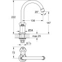 Кран Grohe Costa L 20393001 для раковины