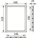 Люк настенный Evecs Л1520 Chrome