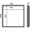 Люк настенный Люкер К  100x50