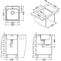 Мойка кухонная Alveus Basic 140 корзинчатый вентиль