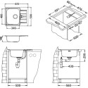 Мойка кухонная Alveus Line Maxim 60 1089613