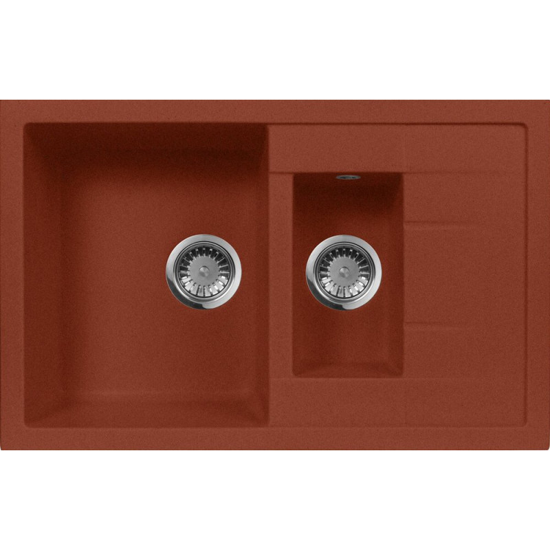 Мойка кухонная AquaGranitEx M-21k красный марс