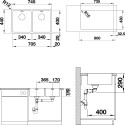 Мойка кухонная Blanco Andano 340/340-IF