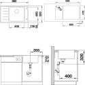 Мойка кухонная Blanco Andano XL 6S-IF Compact L, клапан-автомат