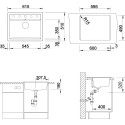 Мойка кухонная Blanco Dalago 6 серый беж