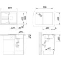 Мойка кухонная Blanco Enos 40S антрацит