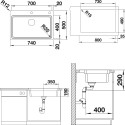 Мойка кухонная Blanco Etagon 700-IF/A