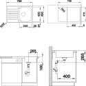 Мойка кухонная Blanco Lantos 45S-IF Compact