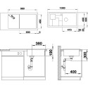 Мойка кухонная Blanco Sity XL 6 S белая, аксессуары лимон