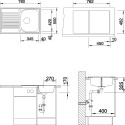 Мойка кухонная Blanco Tipo 45 S Compact сталь полированная