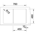 Мойка кухонная Blanco Zia 45S 526013 черная